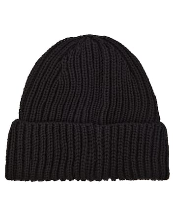 Goggle Lens ribbed-knit wool beanie | C.P. Company Kids