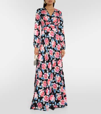 Bedrucktes Maxikleid Monika aus Satin | Diane von Furstenberg