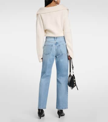 Le Jane Ankle high-rise straight jeans | Frame