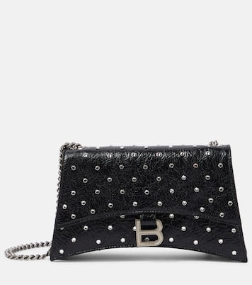 Verzierte Schultertasche Crush XS aus Leder | Balenciaga
