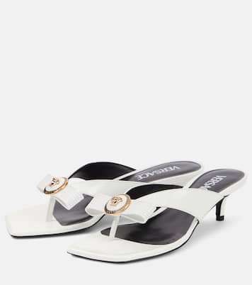 Sandalen Gianni Ribbon 45 aus Lackleder | Versace