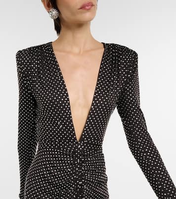 Rhinestone-embellished maxi dress | Veronica Beard