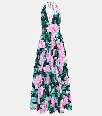 Vestido largo Celeste floral | Alexandra Miro