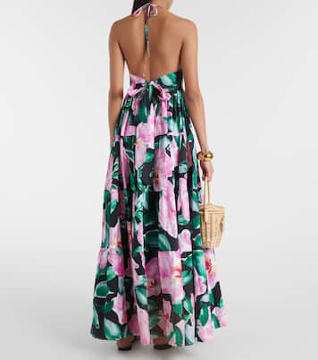 Vestido largo Celeste floral | Alexandra Miro