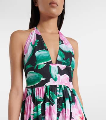 Vestido largo Celeste floral | Alexandra Miro