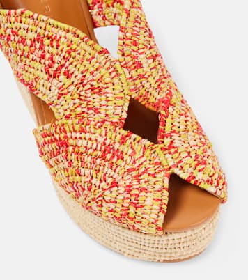 Dolce raffia platform sandals | Clergerie