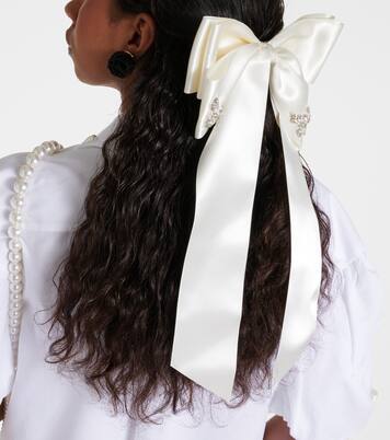 Fermacapelli in raso con cristalli | Simone Rocha