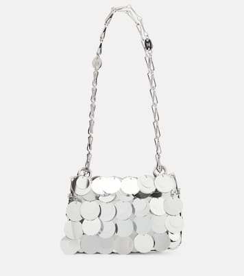 Borsa a spalla Sparkle Nano con paillettes | Rabanne