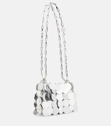 Borsa a spalla Sparkle Nano con paillettes | Rabanne