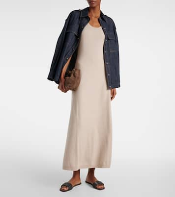Vestido midi de cachemir | Brunello Cucinelli