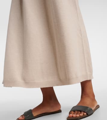 Vestido midi de cachemir | Brunello Cucinelli
