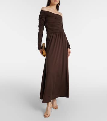 Charlotte off-shoulder jersey maxi dress | Altuzarra