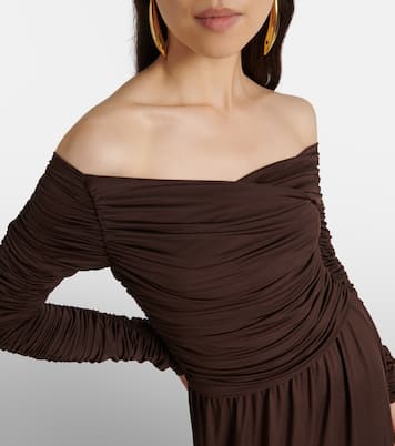 Charlotte off-shoulder jersey maxi dress | Altuzarra