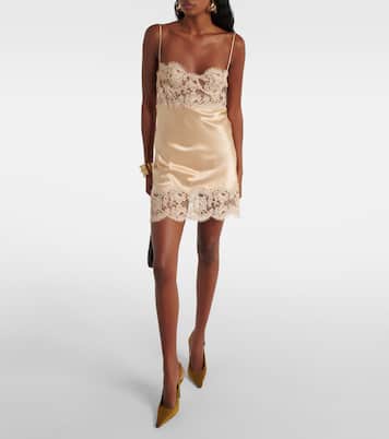 Robe en satin de soie | Saint Laurent