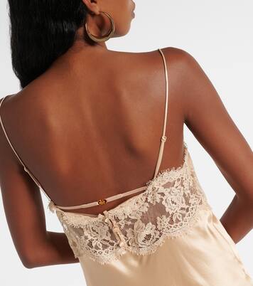 Robe en satin de soie | Saint Laurent