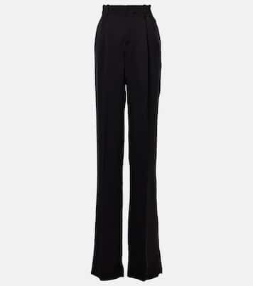 Pantaloni regular in raso di seta | Saint Laurent