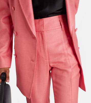 Rhein high-rise silk and wool flared pants | Gabriela Hearst