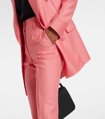Rhein high-rise silk and wool flared pants | Gabriela Hearst