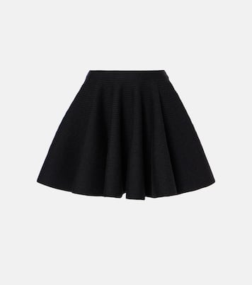 Mini-jupe en laine mélangée | Alaïa