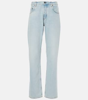 Jeans a gamba larga e vita bassa | Miu Miu