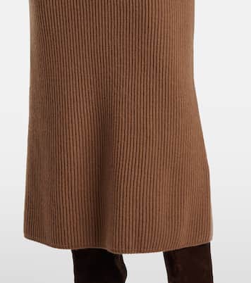 Gonna midi Just in lana e cashmere a coste | 'S Max Mara