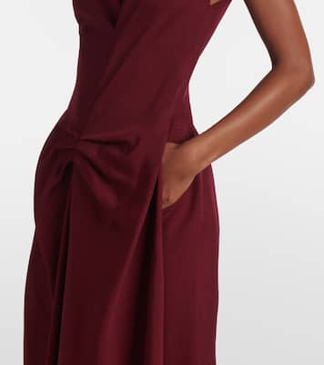 Abito midi asimmetrico | Victoria Beckham