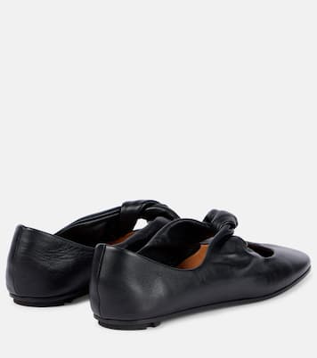 Ballerine in pelle con fiocco | McQueen