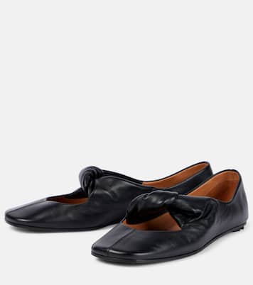 Ballerine in pelle con fiocco | McQueen