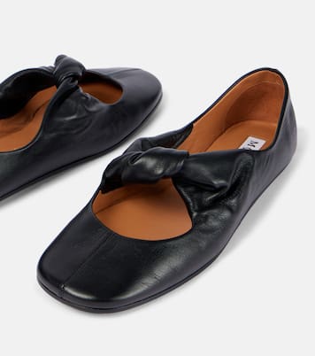 Ballerine in pelle con fiocco | McQueen