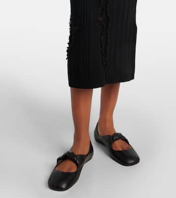 Ballerine in pelle con fiocco | McQueen
