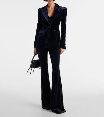Velvet flared pants | Alex Perry