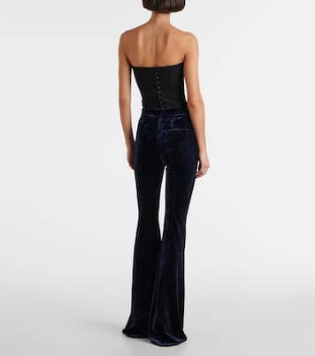 Velvet flared pants | Alex Perry