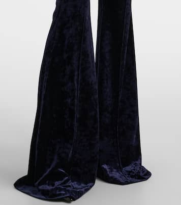 Velvet flared pants | Alex Perry
