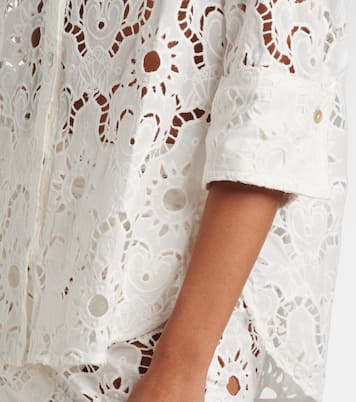 Camicia White Sun in cotone sangallo | Farm Rio