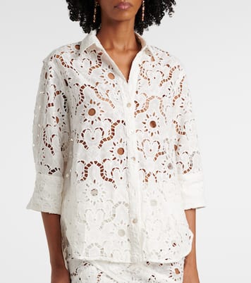 Camicia White Sun in cotone sangallo | Farm Rio