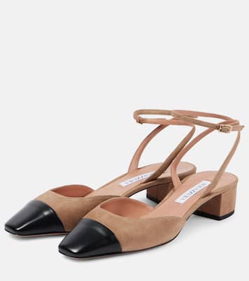 Pumps French Flirt 35 in suede con pelle | Aquazzura