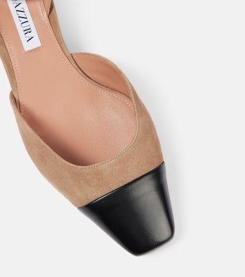 Pumps French Flirt 35 in suede con pelle | Aquazzura