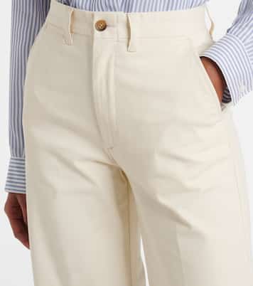 Cotton-blend cropped chinos | Polo Ralph Lauren