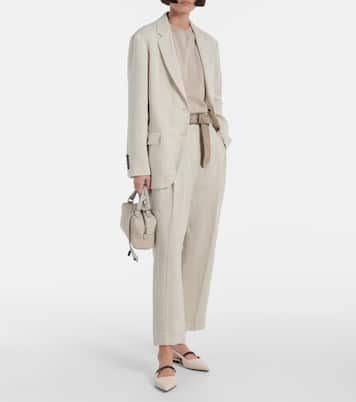 Blazer in misto lino | Brunello Cucinelli