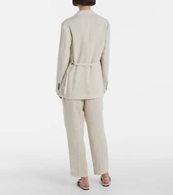 Blazer in misto lino | Brunello Cucinelli