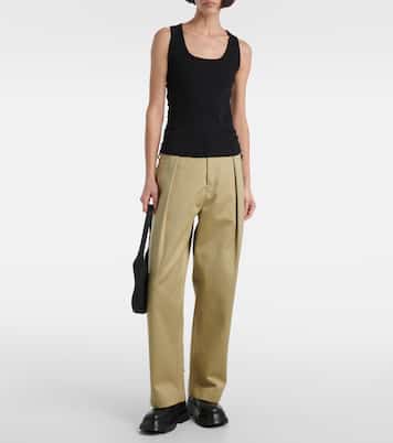 Top en mezcla de algodón fruncido | Burberry