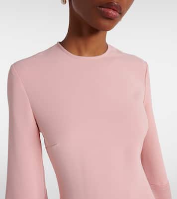 Robe longue Naomi en crêpe | Solace London