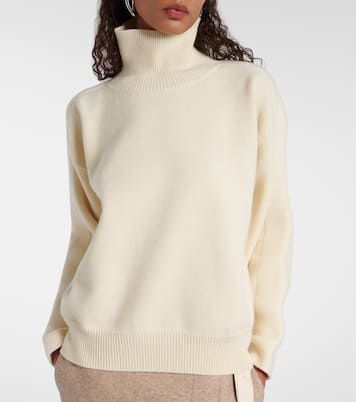 Wool and cotton-blend turtleneck sweater | Jil Sander