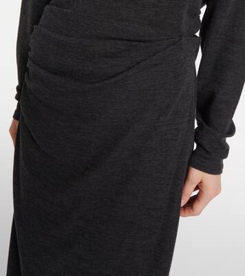 Draped midi skirt | Vince