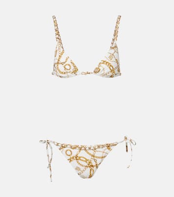 Chain-detail printed bikini | Balmain