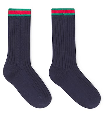 Socken Web Stripe aus einem Baumwollgemisch | Gucci Kids