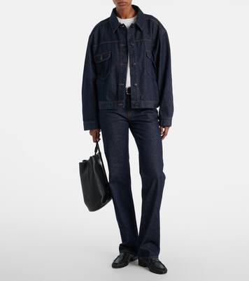 Carlyl mid-rise straight jeans | The Row