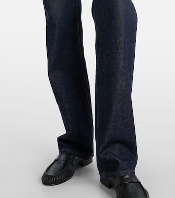 Carlyl mid-rise straight jeans | The Row