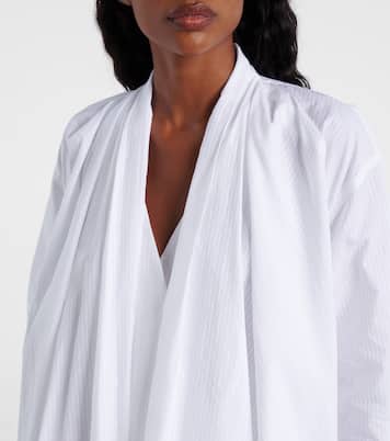 Draped cotton poplin shirt dress | Loewe