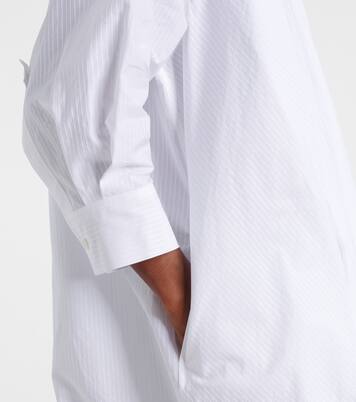 Draped cotton poplin shirt dress | Loewe